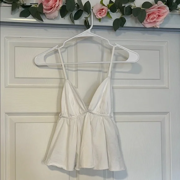 Never Worn Before! Wild Fable White Spaghetti Strap Backless Camisole - Picture 5 of 5